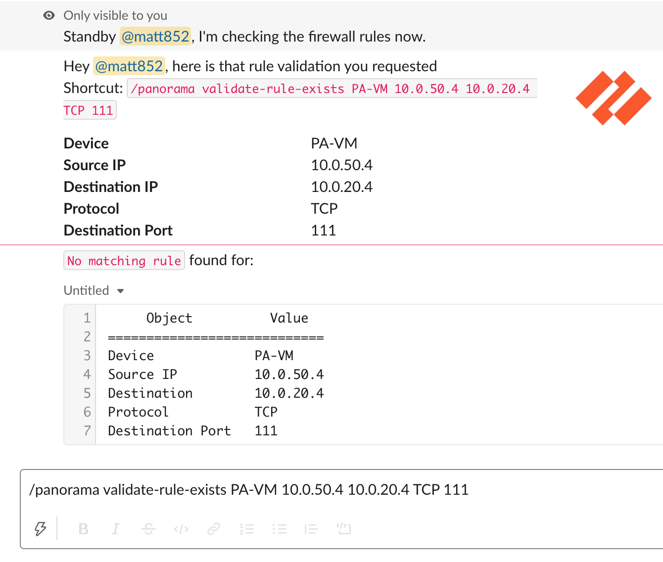 Validate Rule Exists Failure