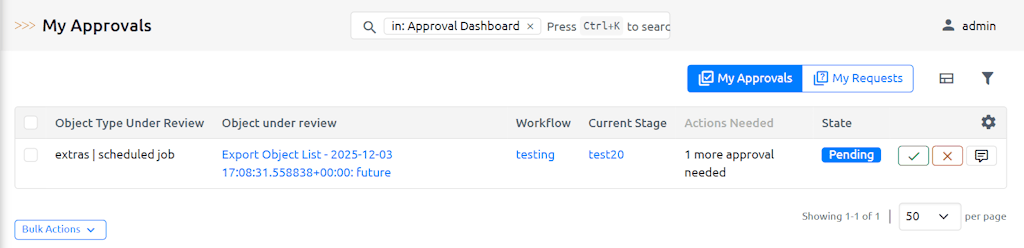 Approval Workflow Dashboard Approvals