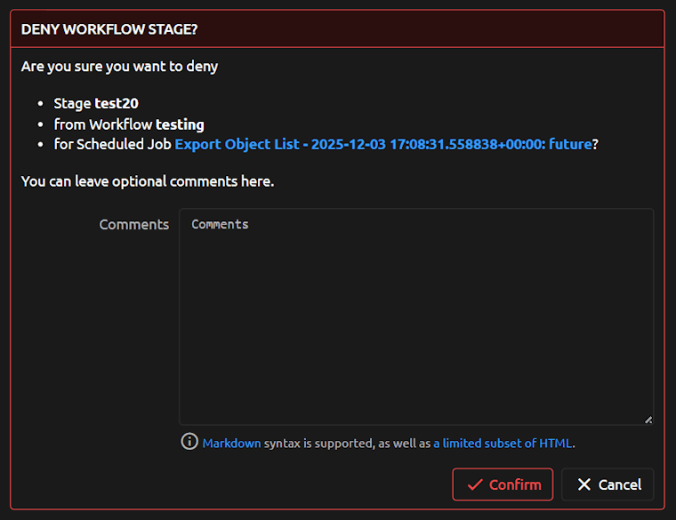 Approval Workflow Deny