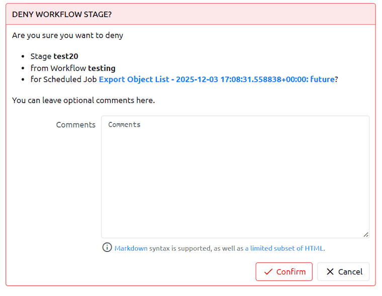 Approval Workflow Deny