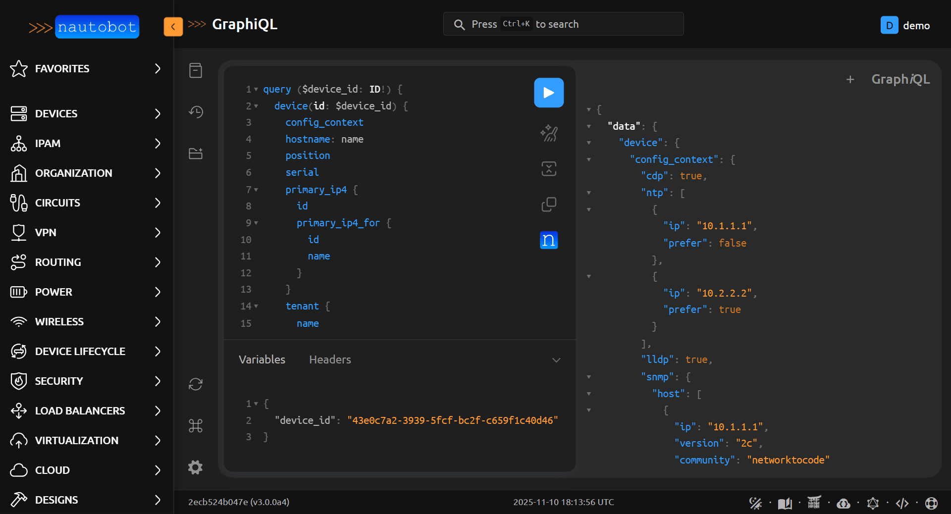 GraphQL API