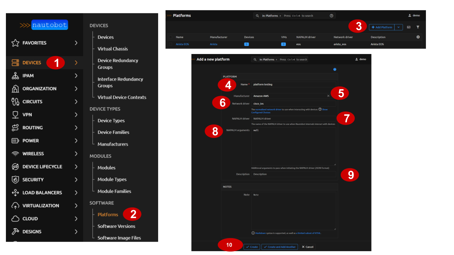 Add platform