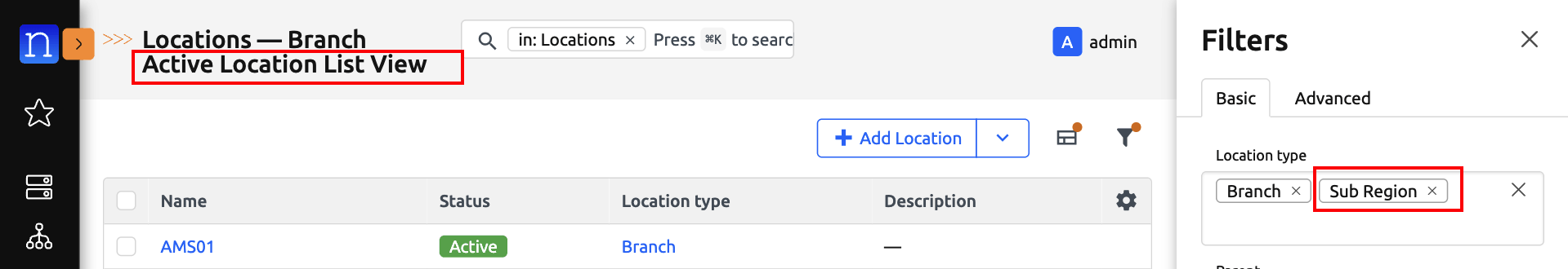 Unsaved Saved View Add Filter