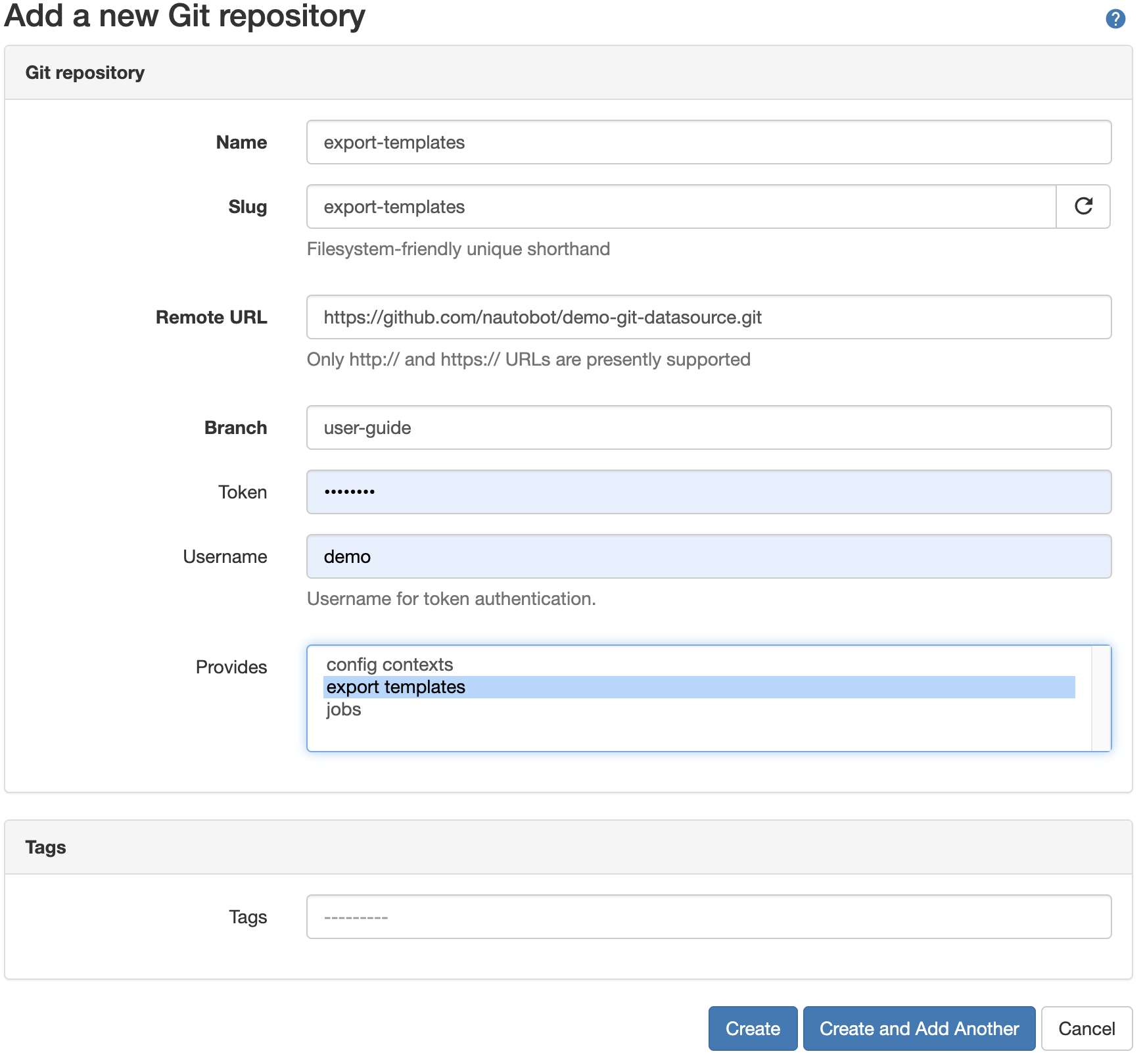 Example Details Export-Templates