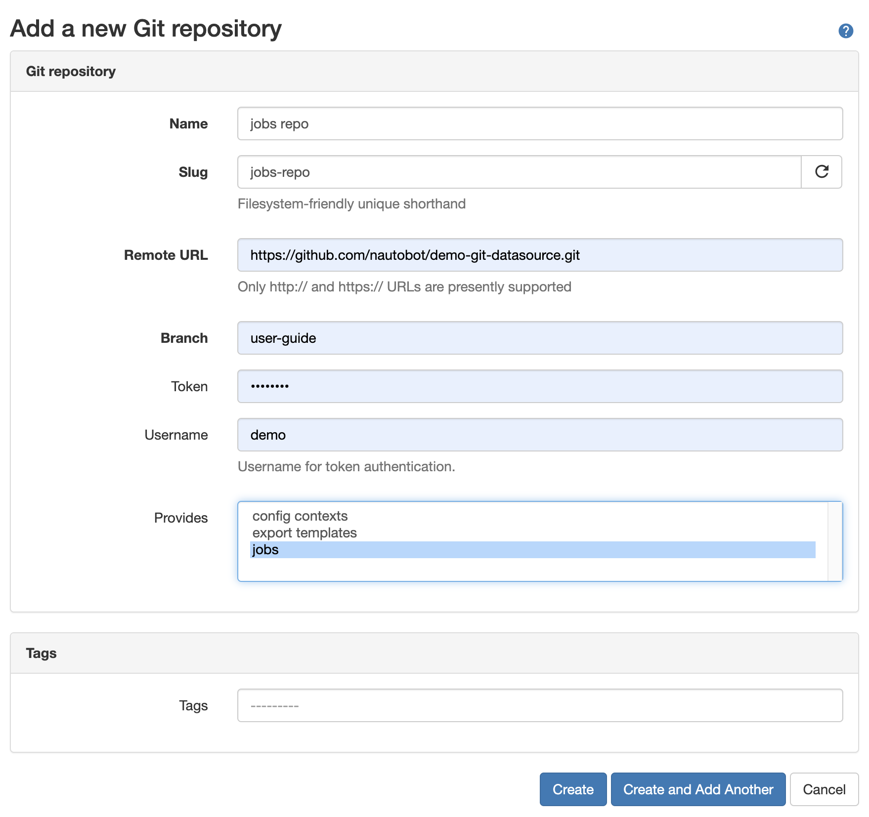 Example Details Jobs