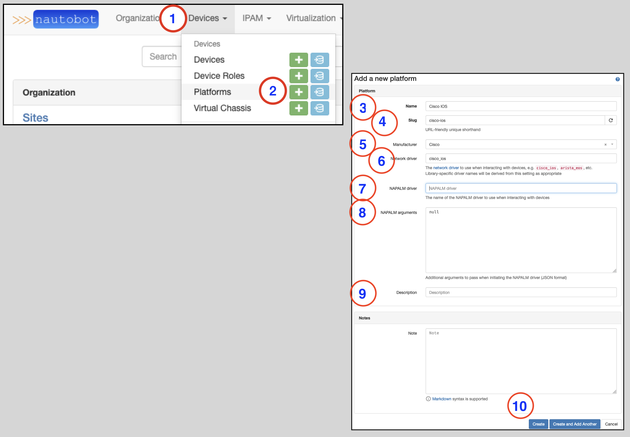 Add Platform Bottom Platforms - Nautobot Documentation