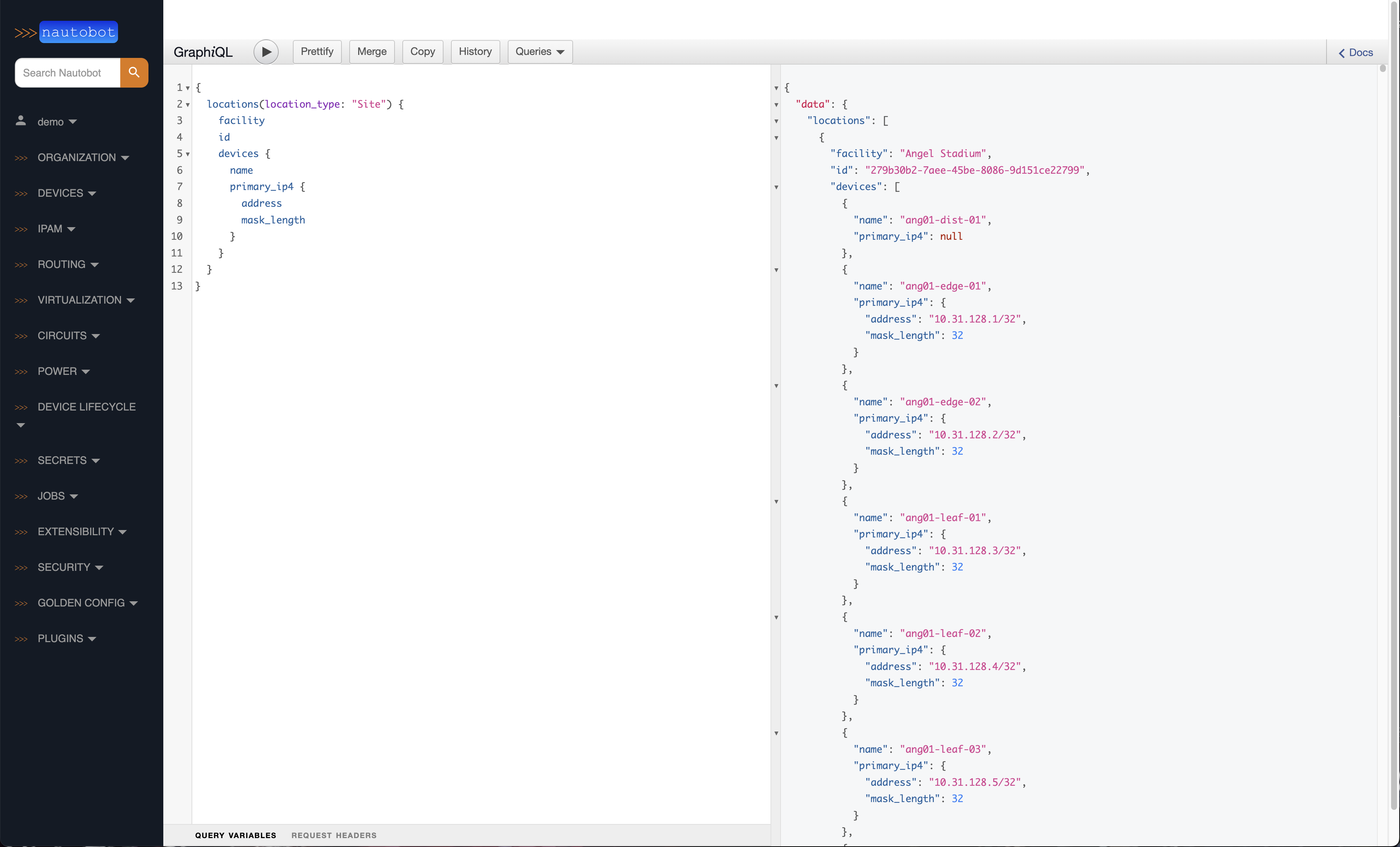 GraphQL API