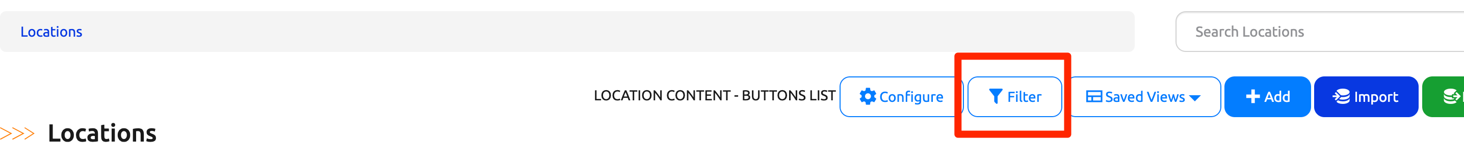 Filter Button